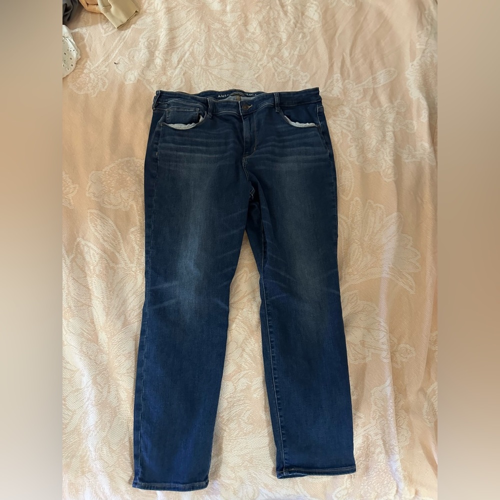American Eagle Blue Skinny Jeans